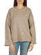 Women's Long Sleeve Sweater Woolen Melange