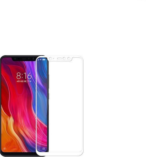 9h 5D 0.3mm Full Face Tempered Glass Λευκό (Pocophone F1)