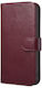 iCarer Luxury Leather Series Side-open Back Cover Μεταλλικό Κόκκινο (iPhone 12 miniNokia 5.4)