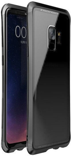 Luphie Double Dragon Alluminium Книга Пластмаса Черен (Galaxy S9)
