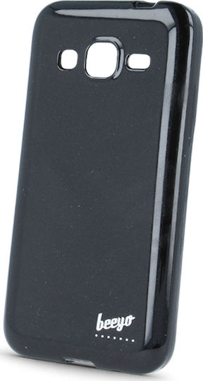 Beeyo Back Cover Σιλικόνης Μαύρο (Galaxy J1 2016)