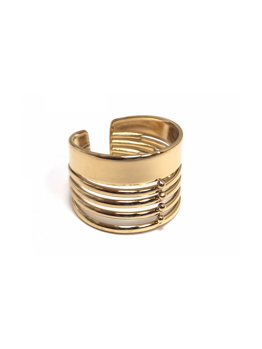 Karma Fashion Women's Gold Plated Steel Ring