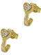 Mertzios.gr Kids Earrings Studs Hearts from Gold