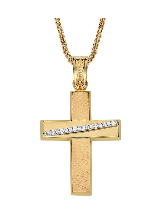 Verorama Women's Gold Cross 14K with Chain