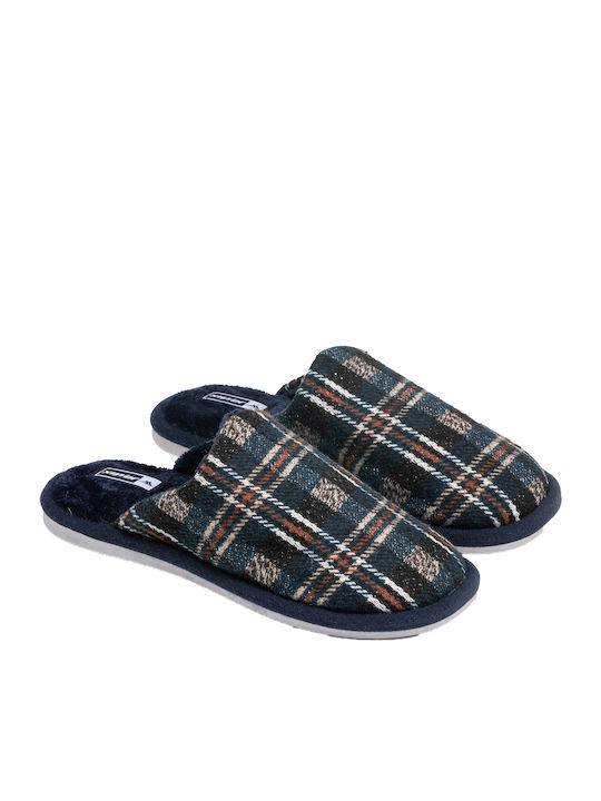 Issue Fashion Men's Printed Slippers Blue