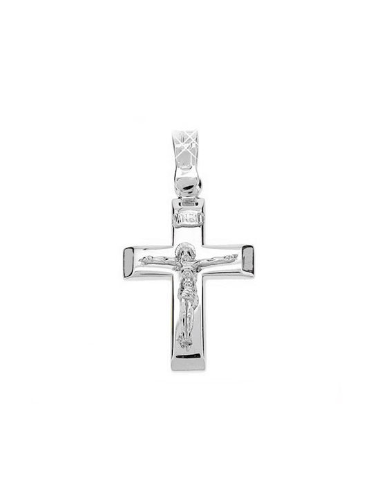 Xrisokosmima Men's White Gold Cross 9K