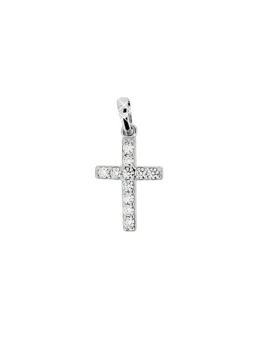 Xrisokosmima White Gold Cross 14K