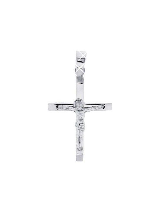 Xrisokosmima White Gold Cross 9K