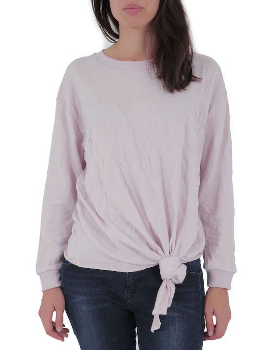 Cheap Monday Women's Crop Top Cotton Long Sleeve Pink