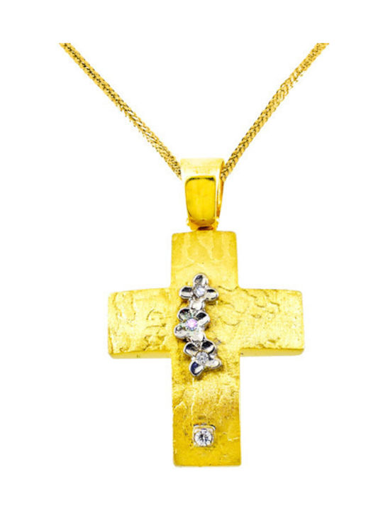 Women's Gold Cross 14K with Chain