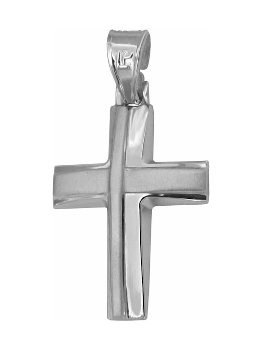 White Gold Cross 14K