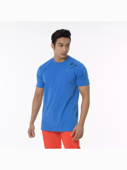 Beachbody Herren T-Shirt Kurzarm Blau