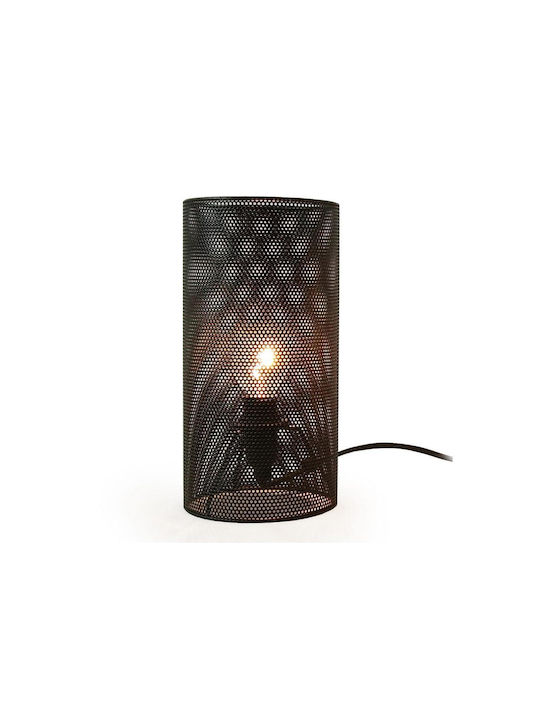 Platinet Tischlampe Dekorative Lampe mit Fassung für Lampe E14 Schwarz