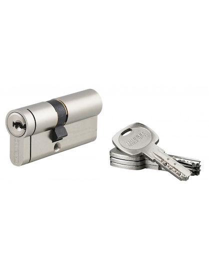 Thirard Zylinderschloss Sicherheits 70mm (40-30) mit 3 Schlüssel Silber