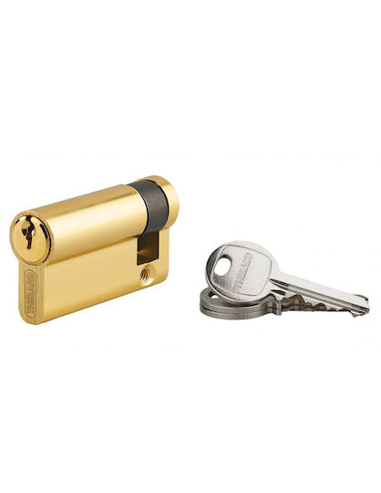 Thirard Lock Cylinder Security Half 60mm with 3 Keys Gold