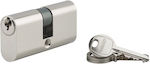 Thirard Lock Cylinder Security 60mm (30-30) with 3 Keys Silver