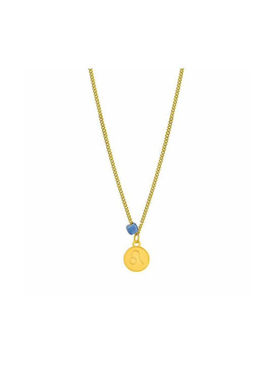 Amor Amor Necklace Zodiac Sign from Gold Plated Steel