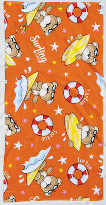 Tortue Kids Beach Towel Orange 70x1.4cm