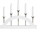 Markslöjd Christmas White Candlestick