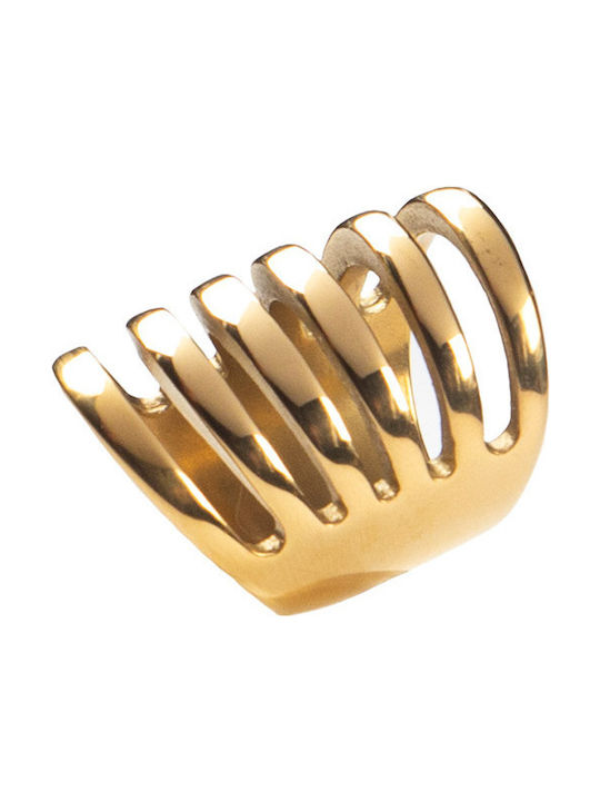 Women's Gold Plated Steel Ring