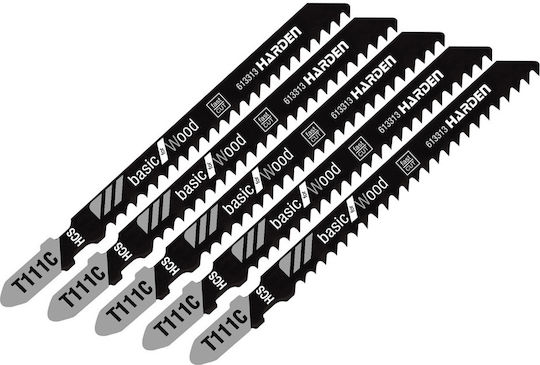 Harden Jig Saw Blade for Wood 75mm 5pcs 613313
