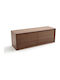 Hängeschrank fürs Wohnzimmer aus Walnuss-MDF 110x35x39 cm