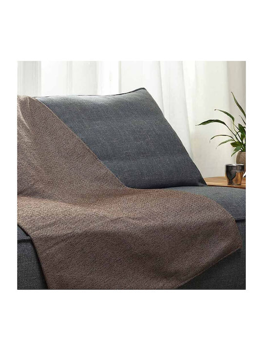 Aigaion Armchair Throw 180x180cm Brown