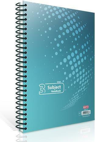 Smart Paper Spiral Caiet Cu dungi A4 3 de Subiecte Multicolor 1buc