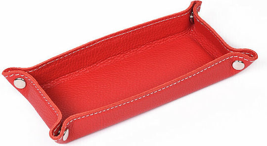 Leather Pencil Case in Red Color 1 Piece