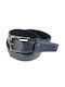 Y Not? Men's Leather Belt Black