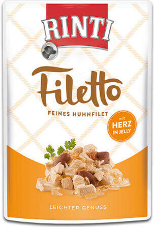 Rinti Filetto Wet Food Dogs in Pouches with Chicken 100gr