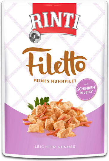 Rinti Filetto Υγρή Τροφή Σκύλων σε Φακελάκι με Κοτόπουλο 100gr