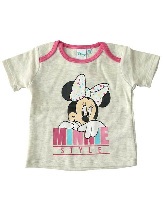 Disney Kids Blouse Short Sleeve Beige