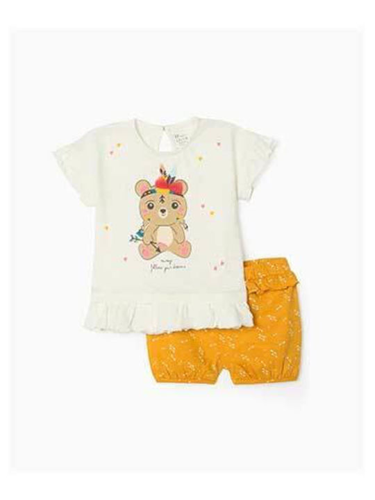 Zippy Kinder Set mit Shorts Sommer 2Stück Weiß