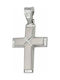 White Gold Cross 14K