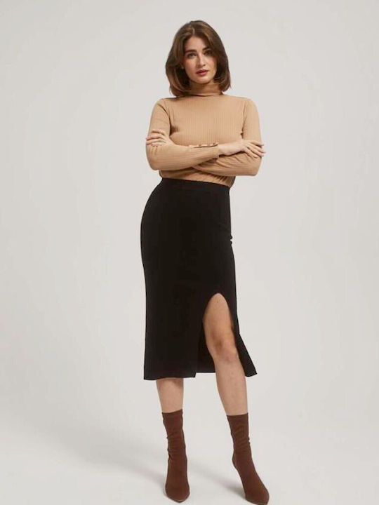 Make your image Midi Skirt Polka Dot in Black color