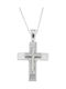 White Gold Cross 14K