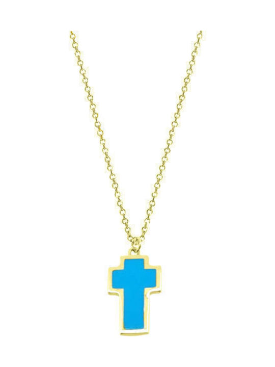 Gold Cross 14K with Chain