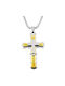 Men's Cross from Steel with Chain