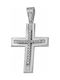 White Gold Cross 9K