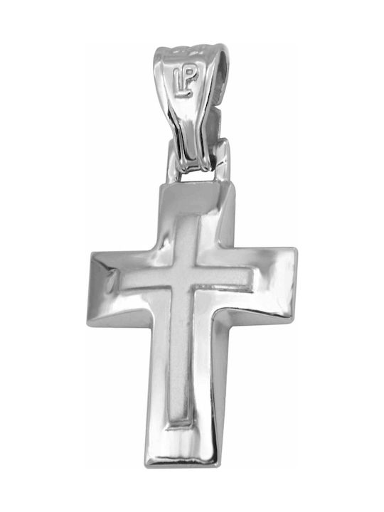 White Gold Cross 14K