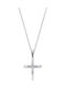 White Gold Cross 14K with Chain