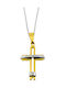 Men's Cross from Steel with Chain