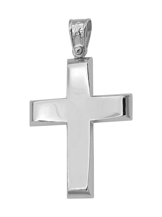 White Gold Cross 9K