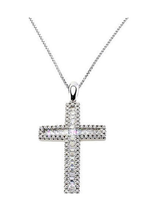 Kreuz aus Silber mit Kette