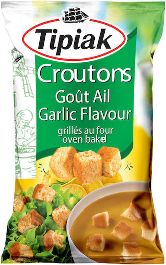 Tipiak Croutons Knusprige gebackene Croutons mit Knoblauch 500gr