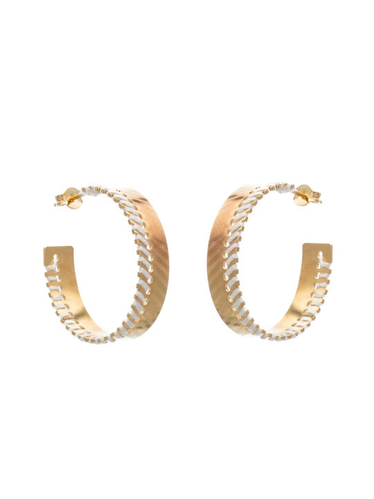 LifeLikes Agapi Earrings Hoops Gold Plated