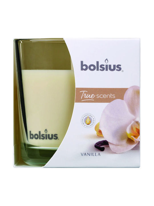 Bolsius Lumânare Aromată Vanilla Borcan Alb 1buc