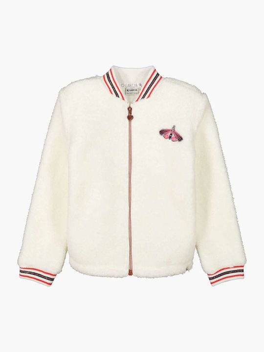 Kids Sweatshirt Cardigan Ecru Sweat
