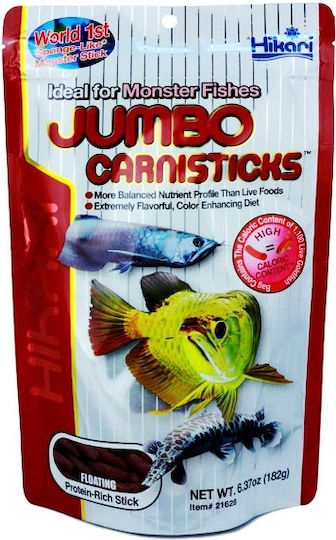 Hikari Jumbo Carnisticks Τροφή για Ψάρια Βυθού σε Στικς 182γρ.